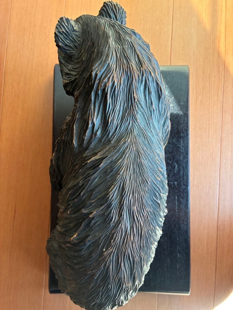 木彫り熊　アイヌ　アンティーク　銘あり　昭和初期製作