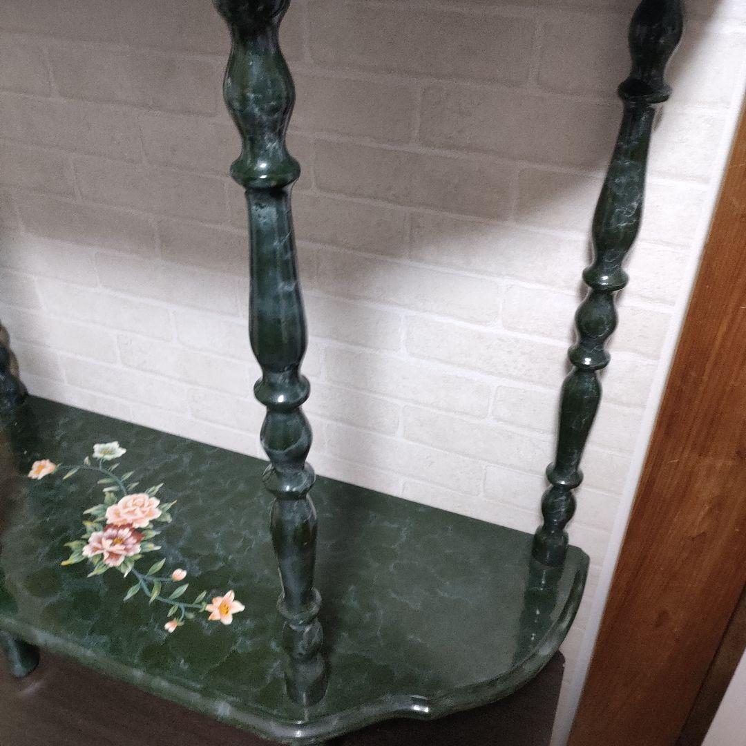 アンティーク コンソールテーブル サイドテーブル 花台 飾台 飾棚 イタリア家具