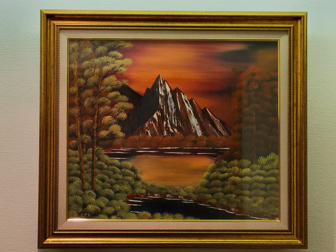 絵画 Mountain glow