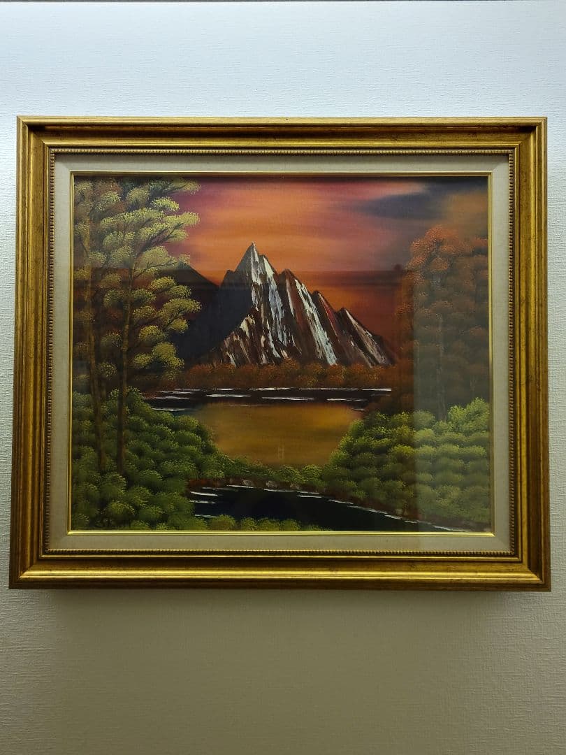 絵画 Mountain glow