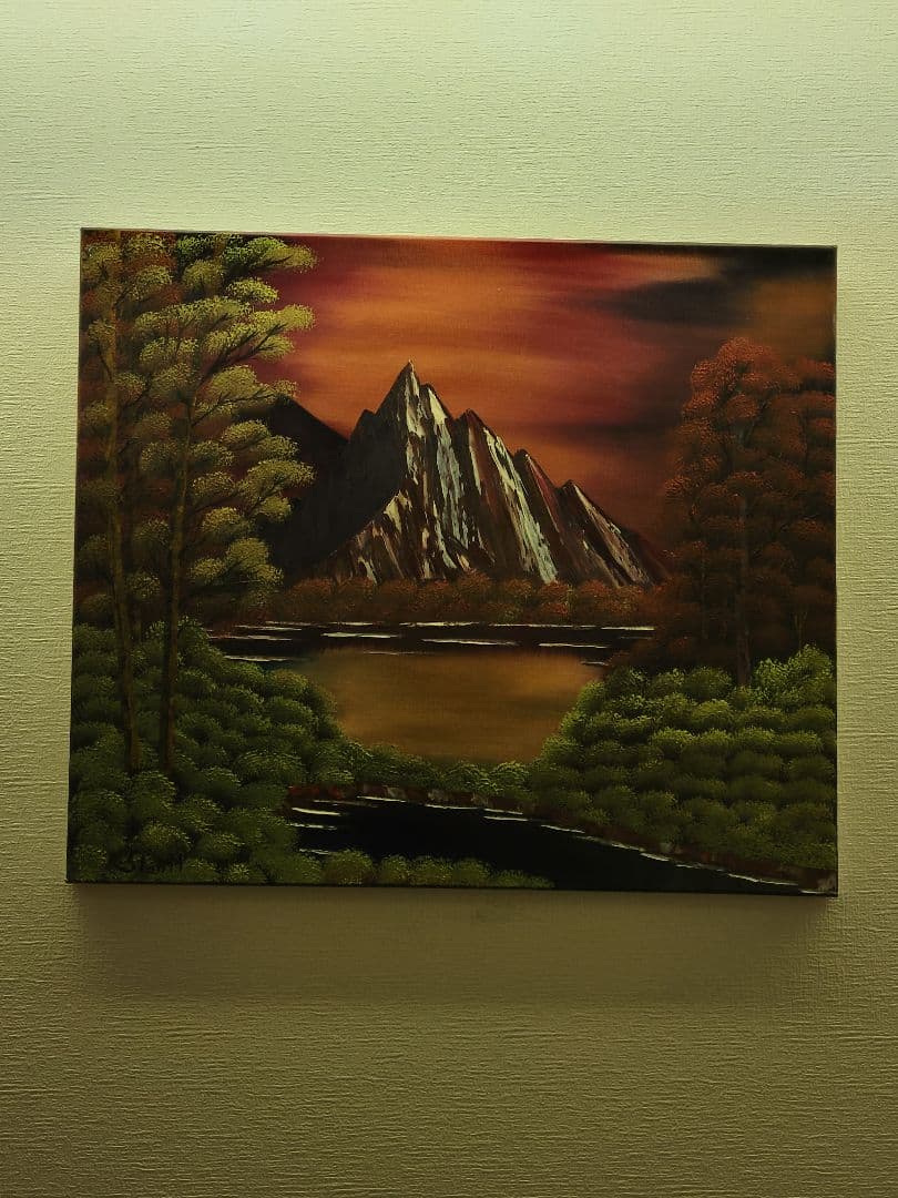 絵画 Mountain glow