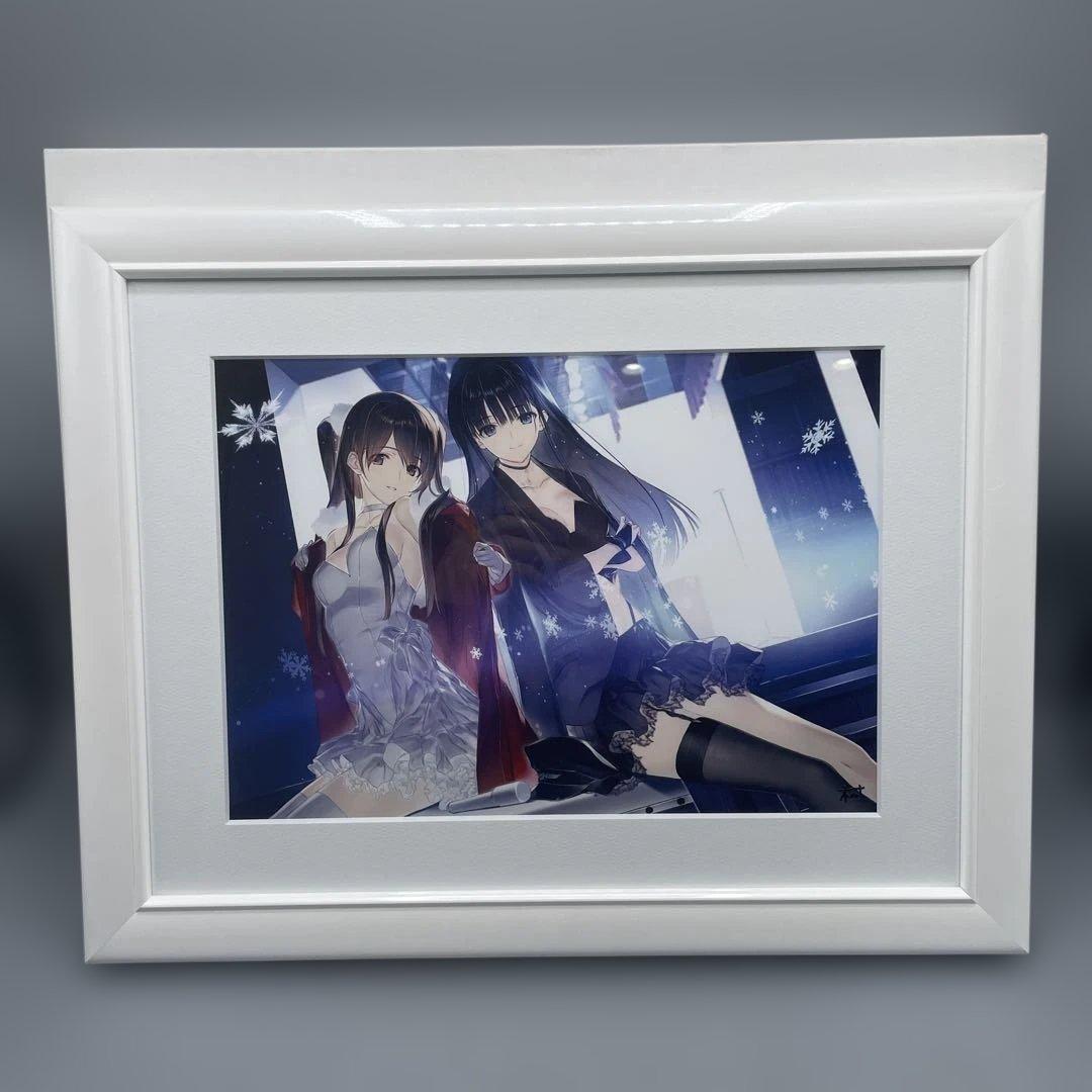 WHITE ALBUM2 なかむらたけし 箔押しサイン入り描き下ろし複製原画