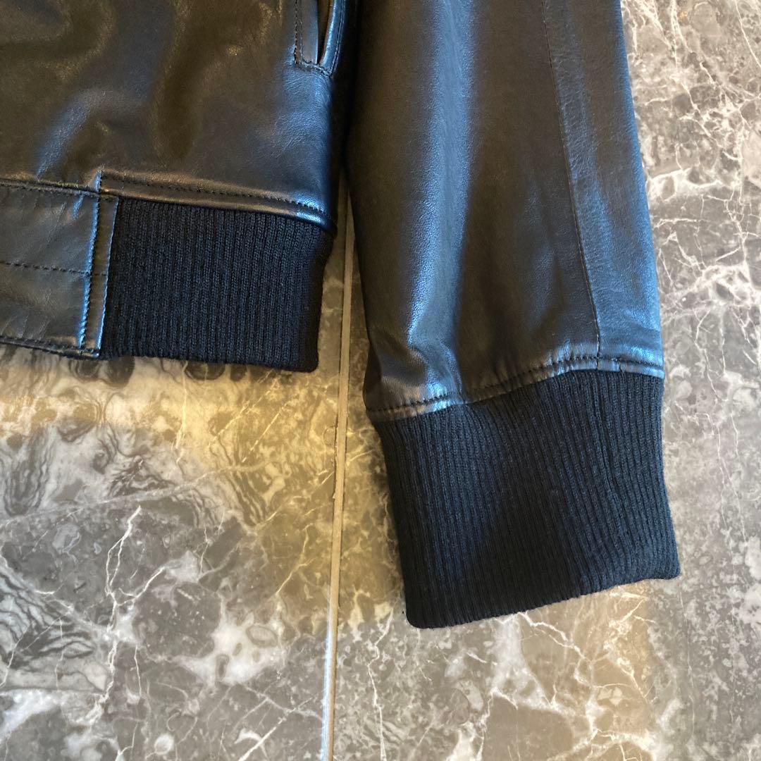 14ss UNDERCOVERISM アンダーカバー リブ レザー ライダース