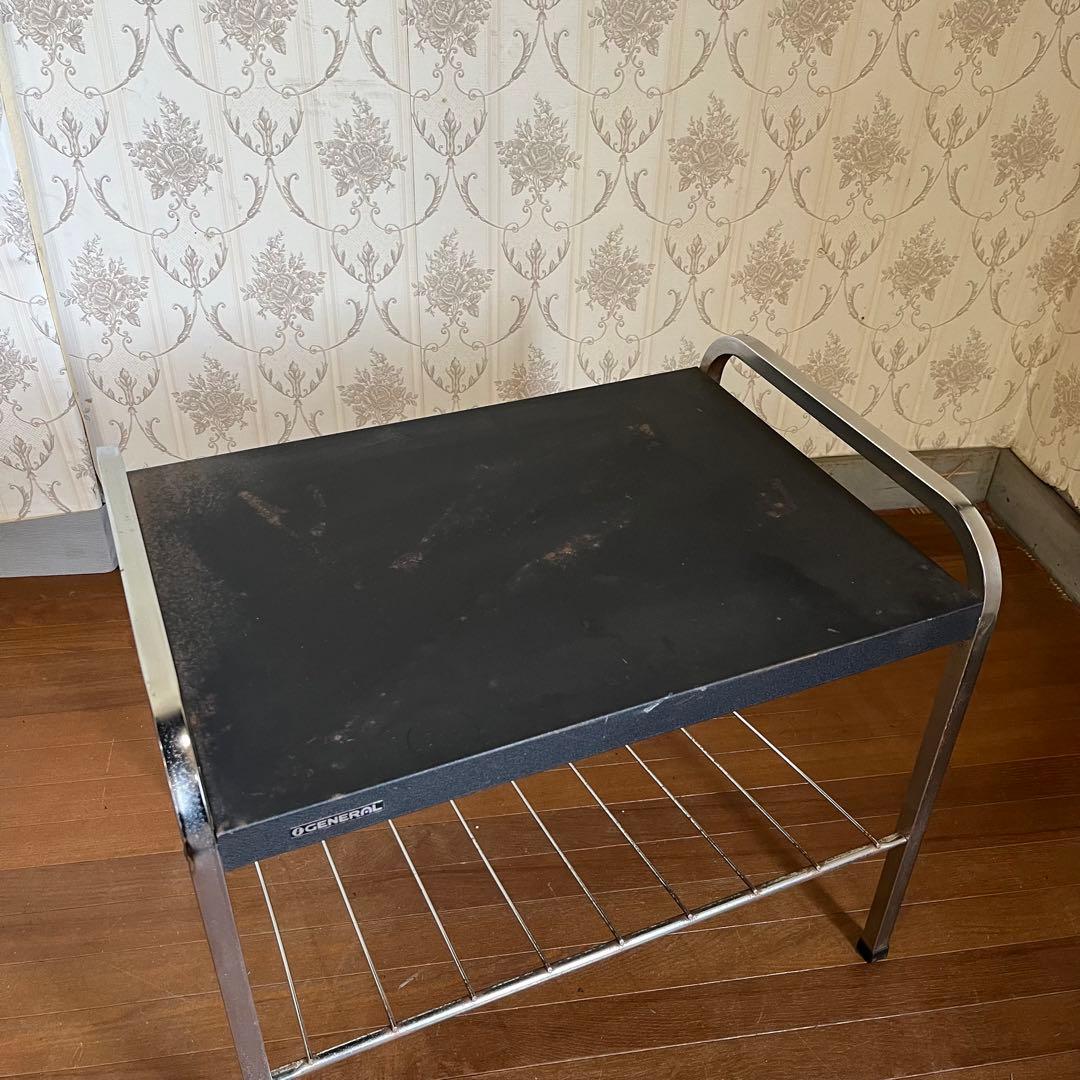 【アンティーク】昭和レトロ アイアンフレーム サイドテーブル 古道具 古民家