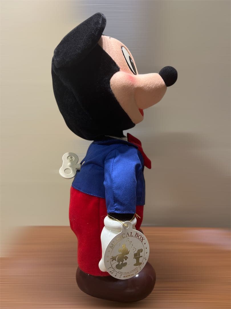 【デッドストック】昭和レトロSANKYO 首振りミッキーマウス オルゴール