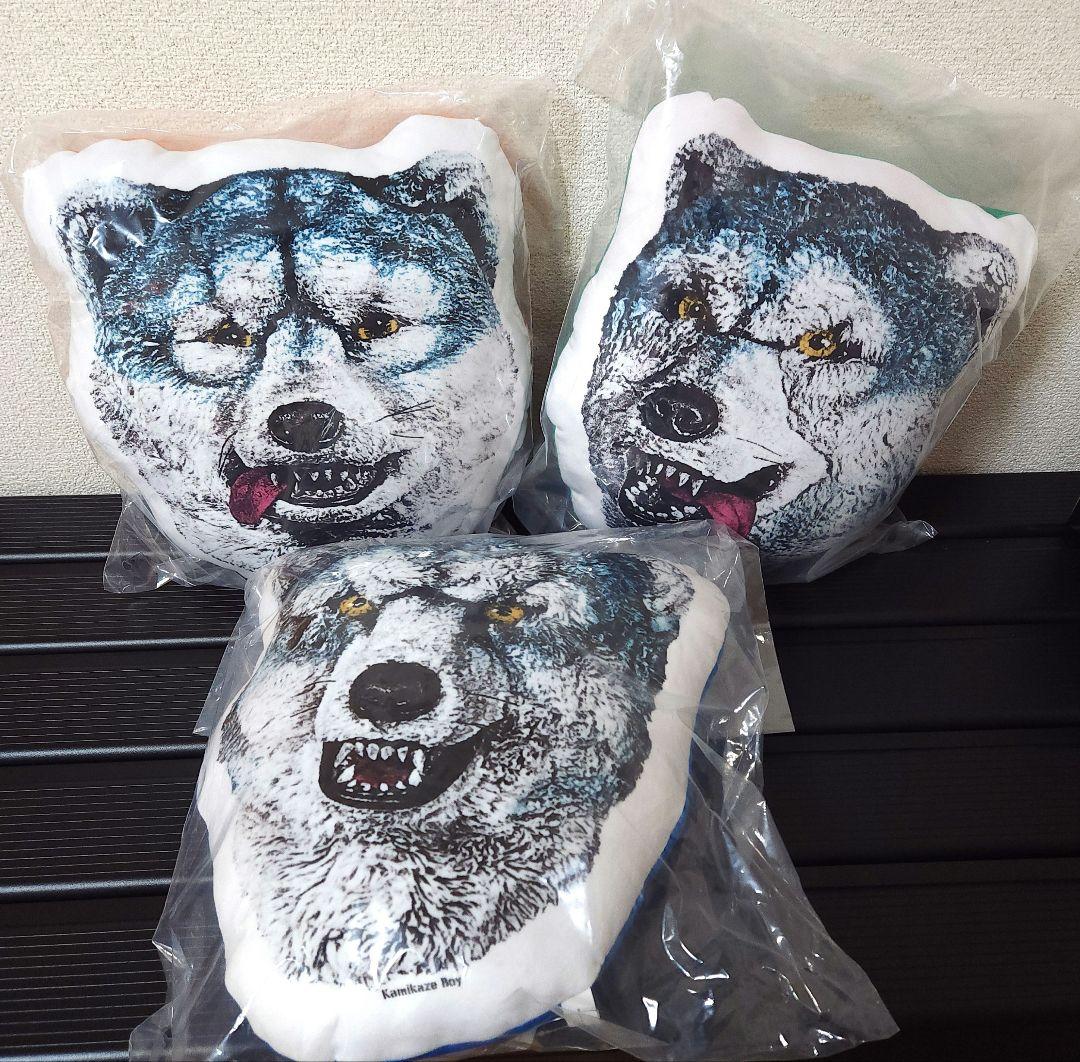 一番くじ MAN WITH A MISSION フェイスクッション　3点セット
