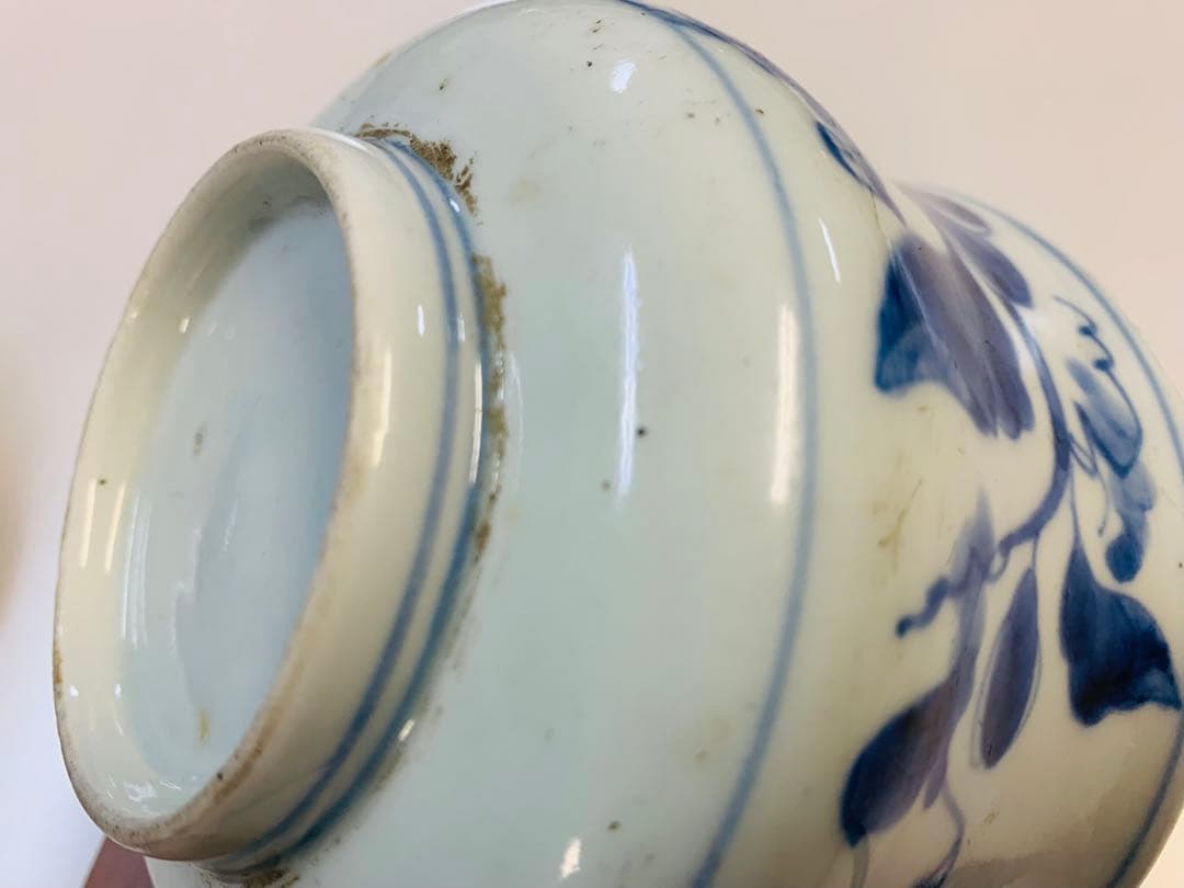 中国清時代中早期染付焼き物