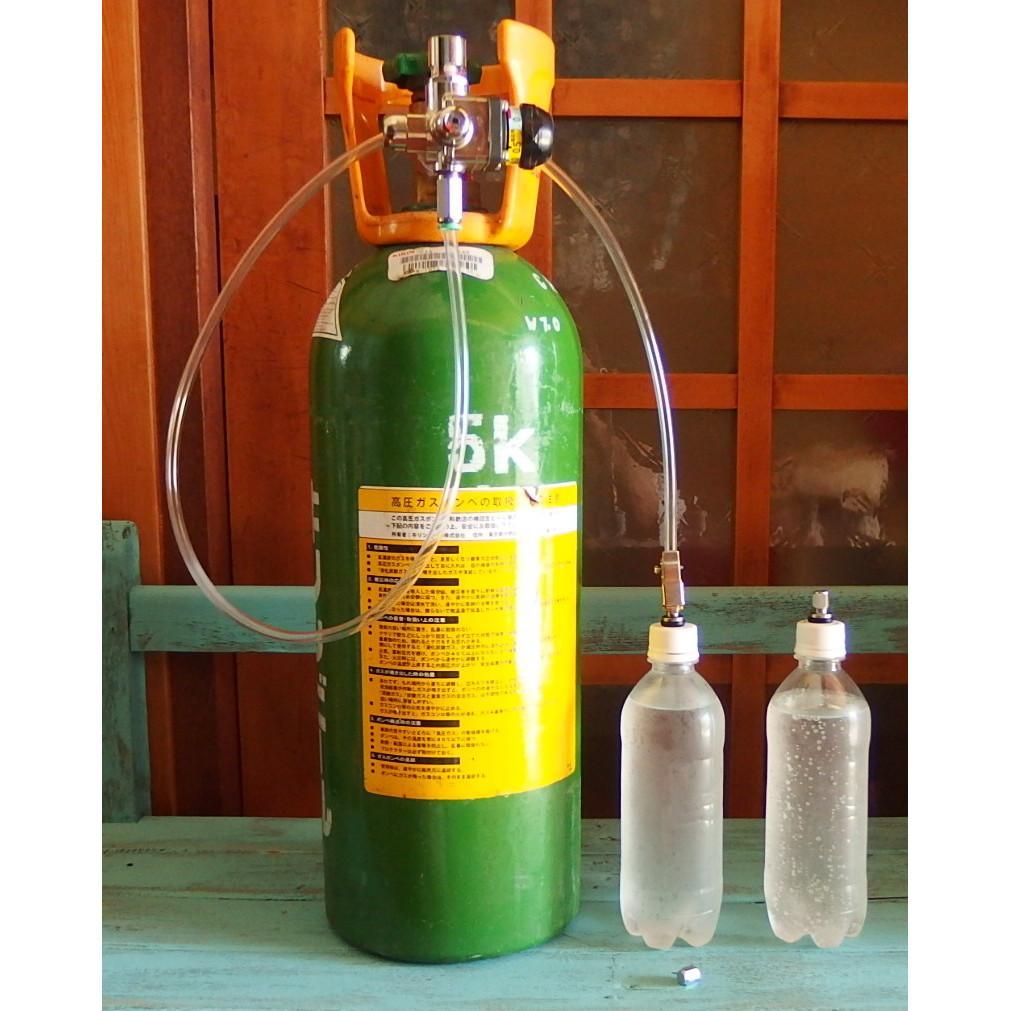 炭酸水メーカー 自作キット (ホース&逆止弁付キャップ10個)