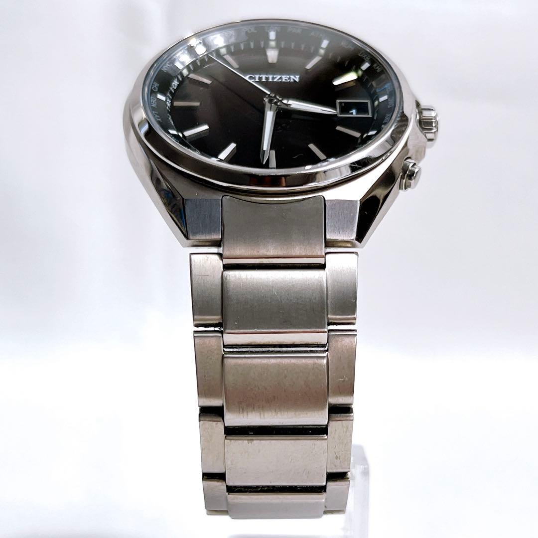 CITIZEN アテッサ CB1120-50E 黒 ブラック 3針 電波ソーラー