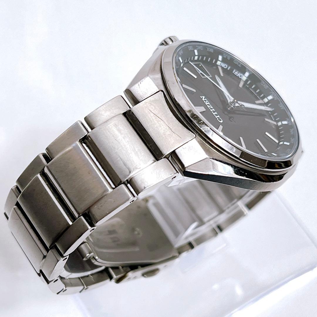 CITIZEN アテッサ CB1120-50E 黒 ブラック 3針 電波ソーラー