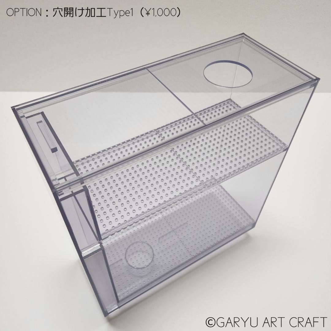 ドライ式ウールボックス□W150×D290×H300□濾過槽□オーバーフロー水槽