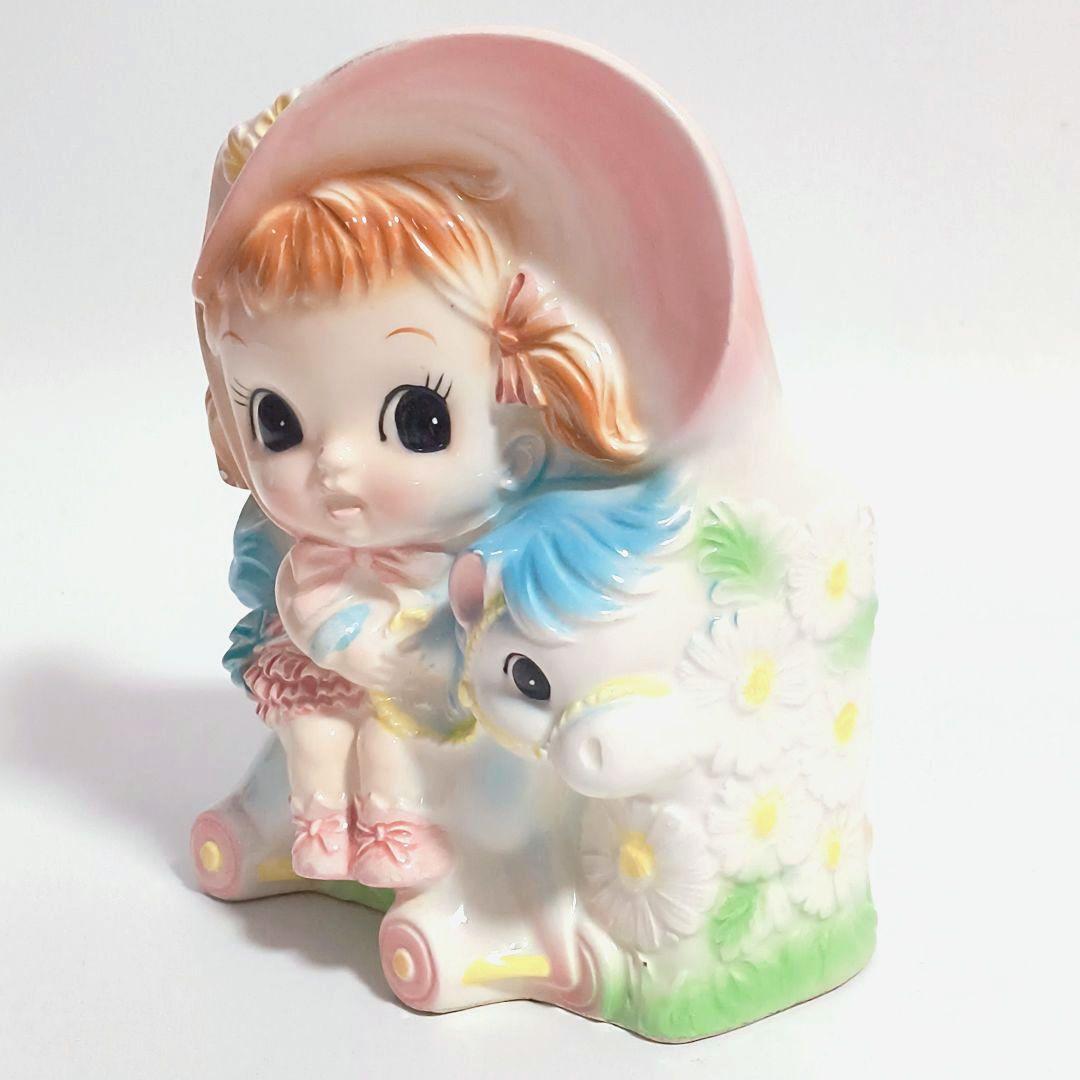 美品✨ ビンテージ ベビープランター 女の子 ポニー ルーベンス