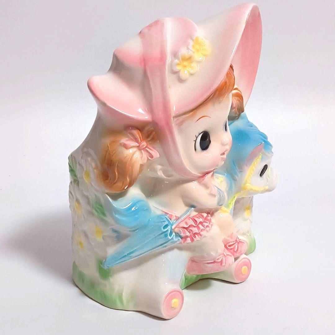 美品✨ ビンテージ ベビープランター 女の子 ポニー ルーベンス
