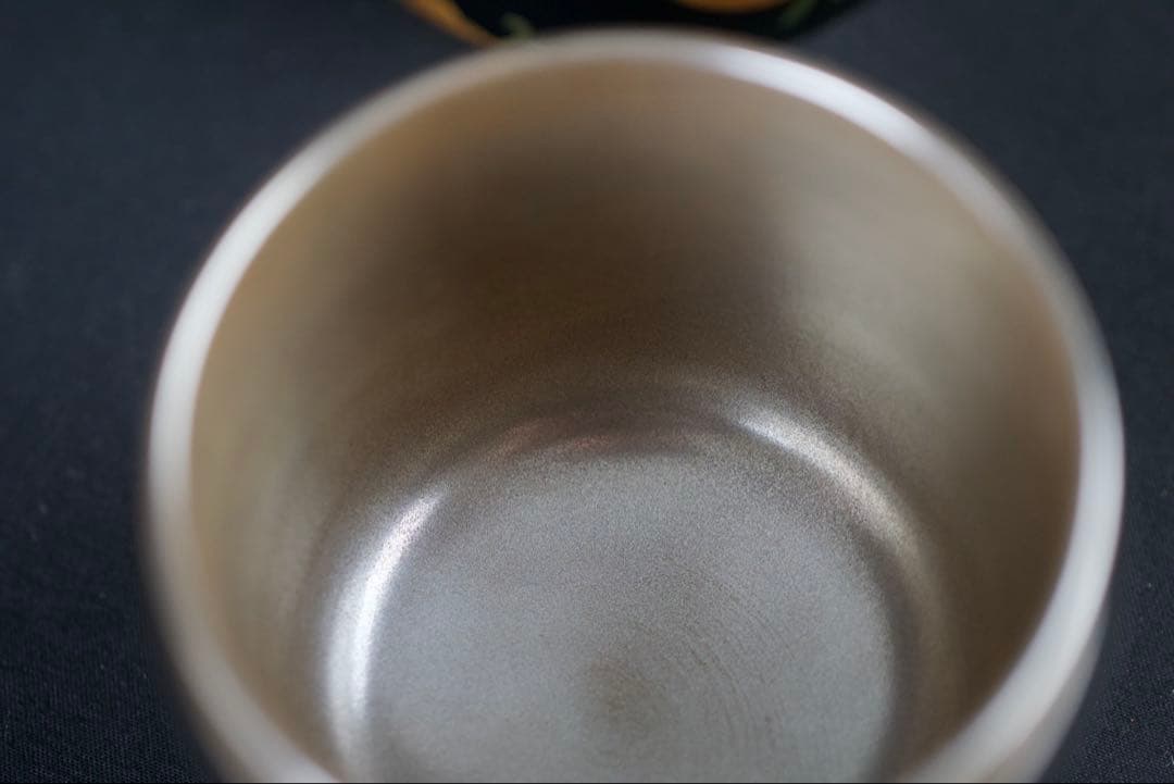 鈴木光入 造 海松貝蒔絵 大棗 内銀溜 波蒔絵 共箱