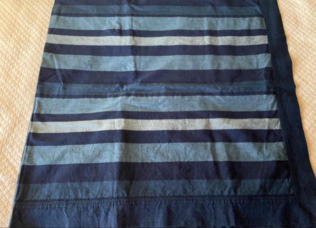 越後片貝紺仁藍染　炬燵カバー　ソファカバー　ベッドカバー