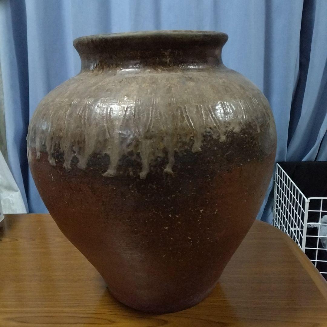 常滑壺　江戸時代（1600〜1868）末期　　傷無し　大壷　送料込み
