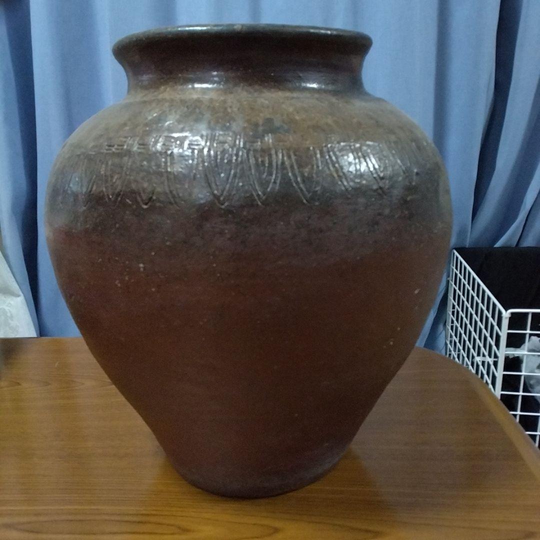 常滑壺　江戸時代（1600〜1868）末期　　傷無し　大壷　送料込み