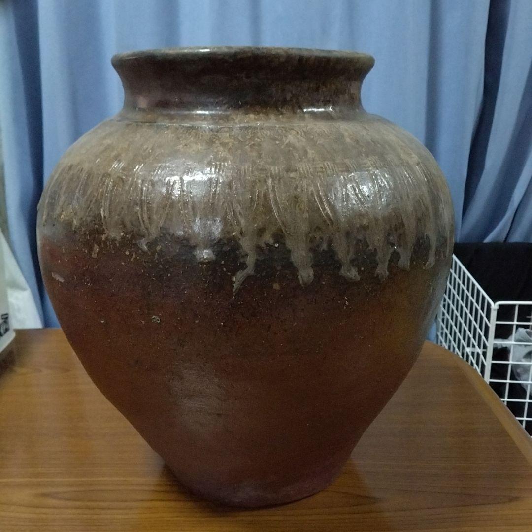 常滑壺　江戸時代（1600〜1868）末期　　傷無し　大壷　送料込み