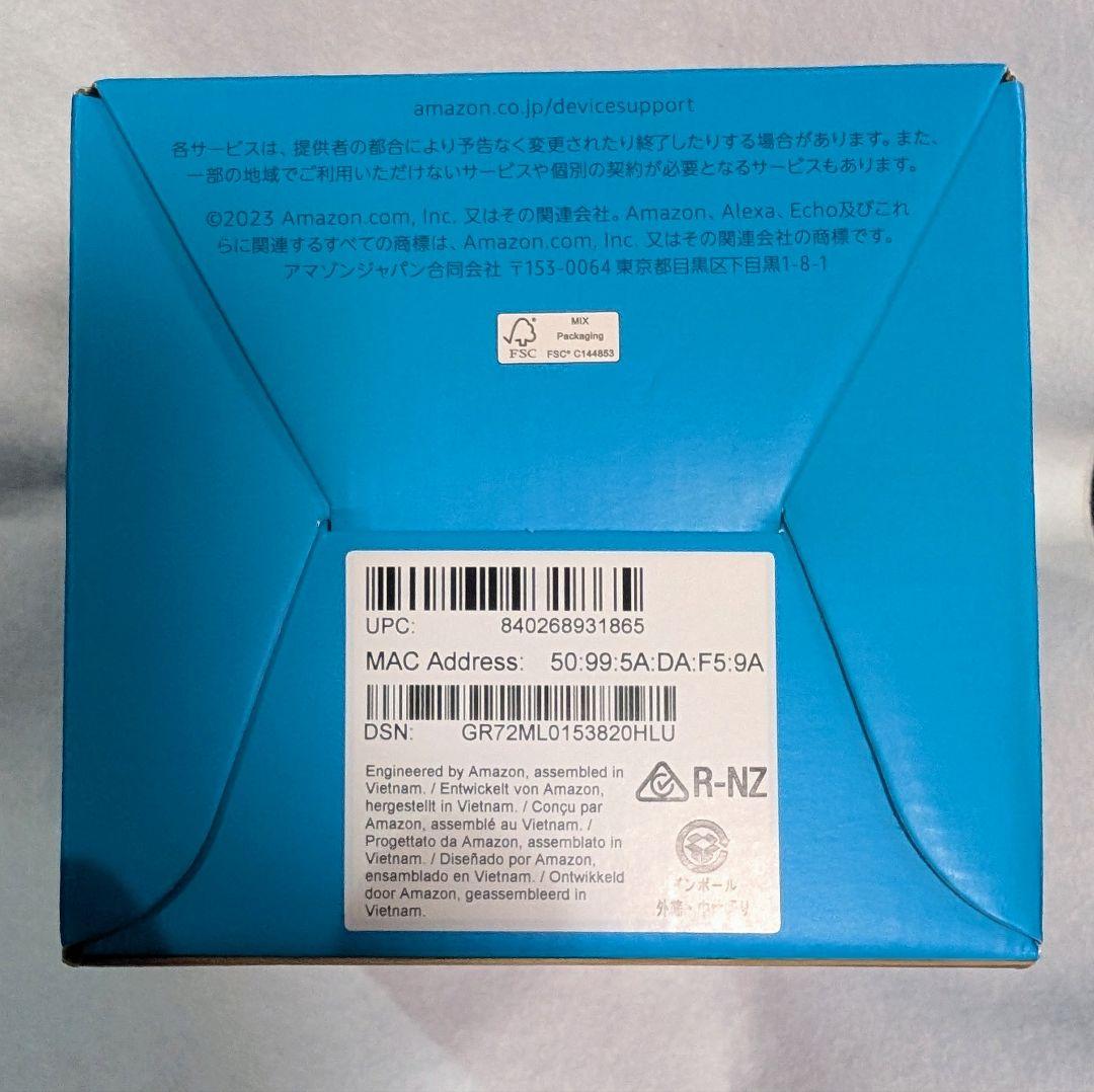 【新品未開封】Amazon Echo Spot ブラック