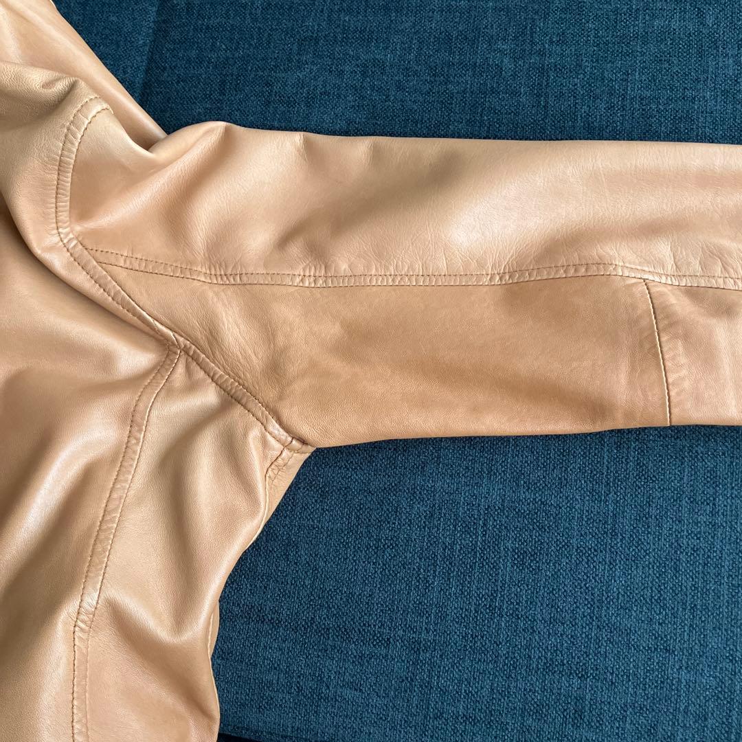 ラムレザー［羊革］ジャケット　Ｍ　キャメル