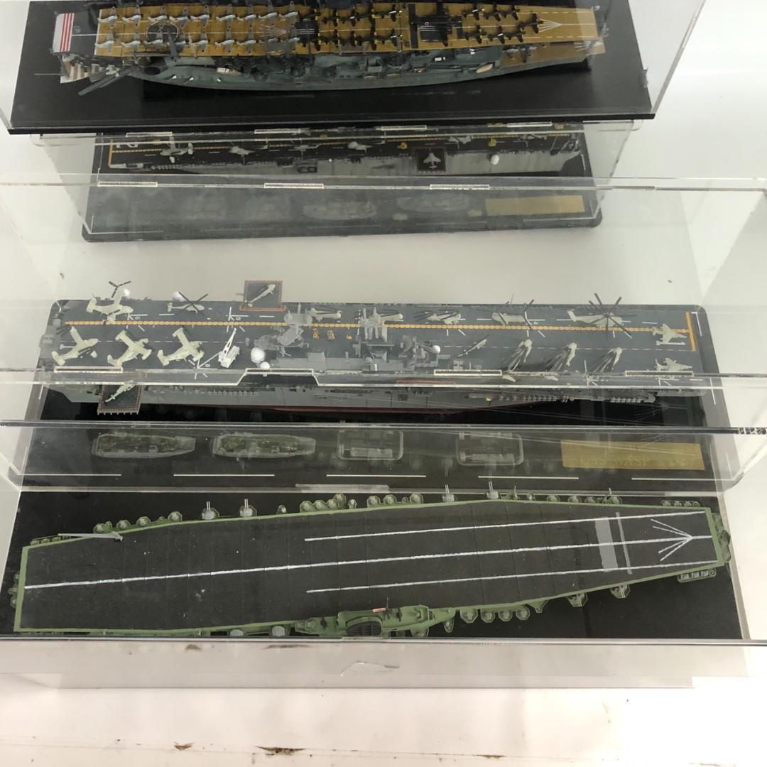 艦船模型セット 空母 アクリルケース付 空母 プラモデル 完成品