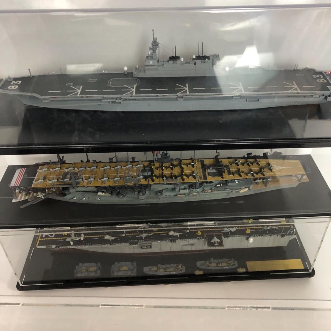 艦船模型セット 空母 アクリルケース付 空母 プラモデル 完成品