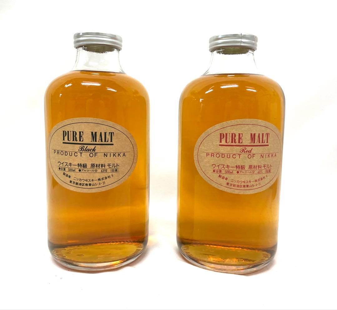 △ 未開栓 NIKKA WHISKY PURE MALT 500ml 2本セット