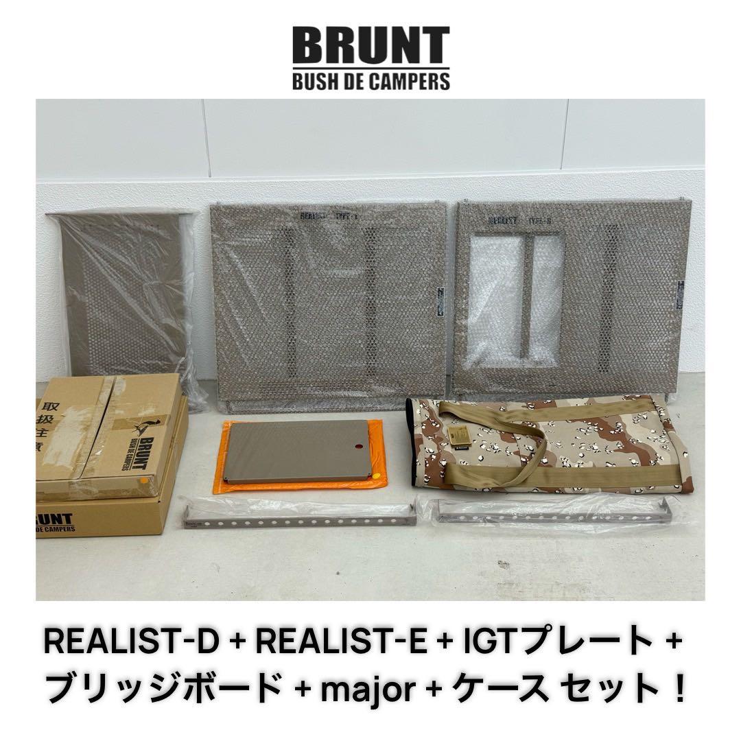 BRUNT REALIST TYPE-D、E、major、ケースセット！