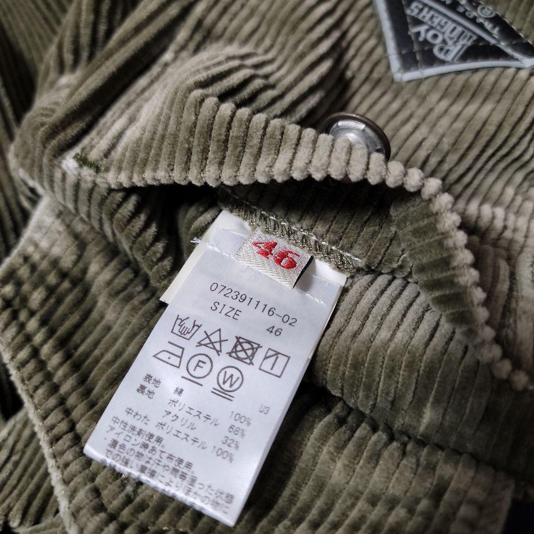 の*き様 着用一回Roy Rogers コーデュロイジャケット オリーブグリーン