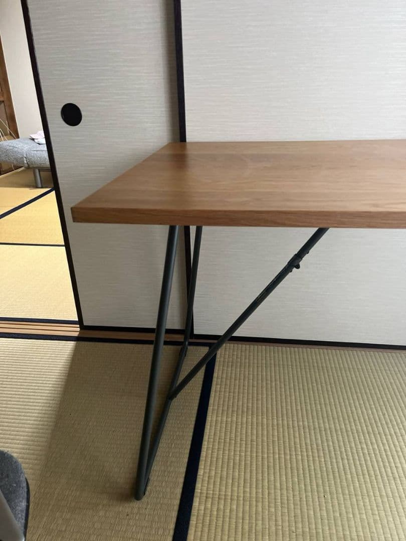 げ*様 無印良品 折りたたみ式オーク材デスク