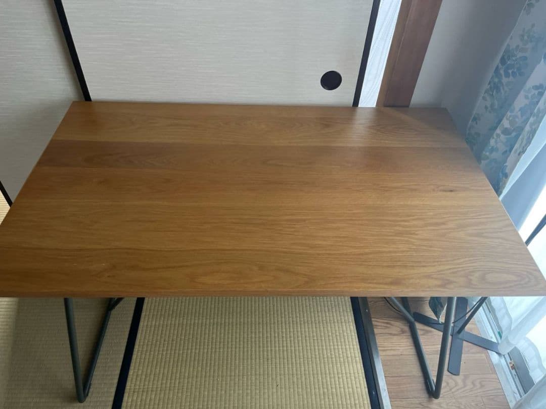 げ*様 無印良品 折りたたみ式オーク材デスク