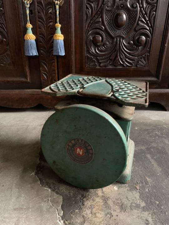 希少　昭和　アンティーク　レトロ　測り　計量器　体重　酒屋　米屋　肉屋　古道具