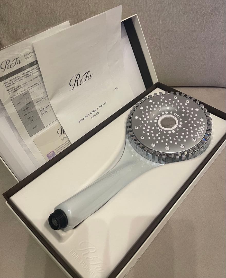 新品未使用 ReFa シャワーヘッド ファインバブル ダイア150 ホワイト