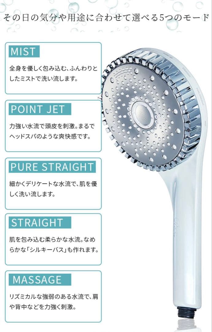 新品未使用 ReFa シャワーヘッド ファインバブル ダイア150 ホワイト