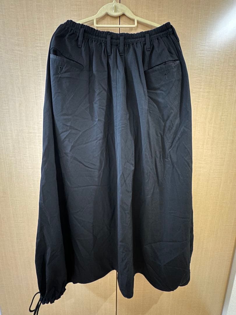 youji yamamoto ウールギャバジンサルエルスカート/サルエルパンツ/