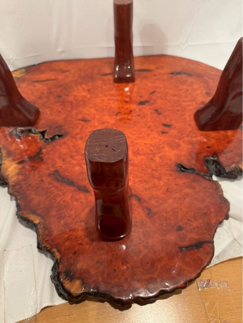 花梨　かりん　座卓　アンティーク　一枚板