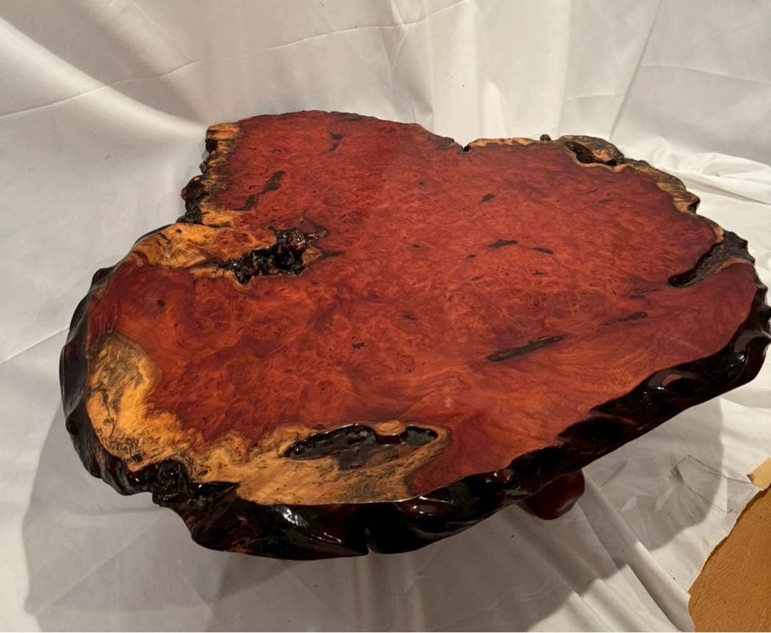 花梨　かりん　座卓　アンティーク　一枚板