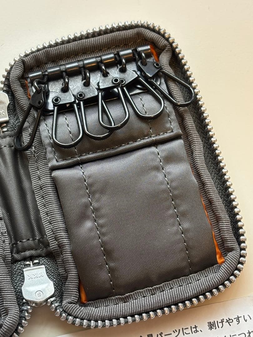 PORTER/タンカー/キーケース/カードケース/シルバー/吉田カバン/未使用