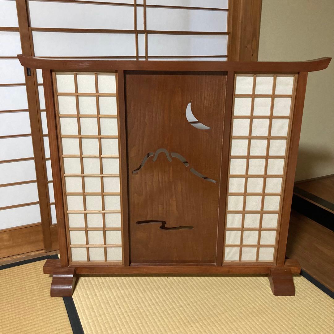 衝立　障子　間仕切り　軽量　玄関　コンパクト　小型