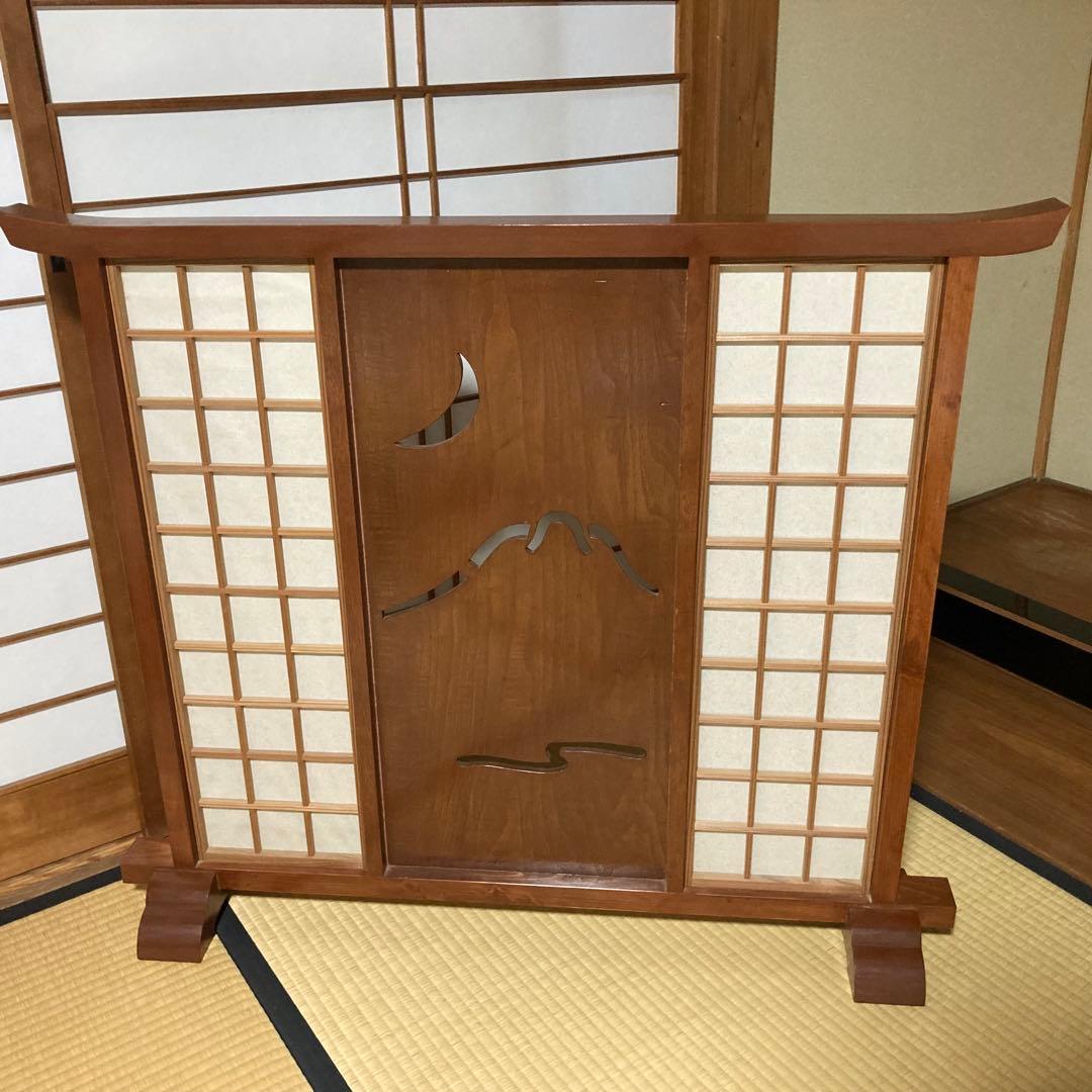 衝立　障子　間仕切り　軽量　玄関　コンパクト　小型