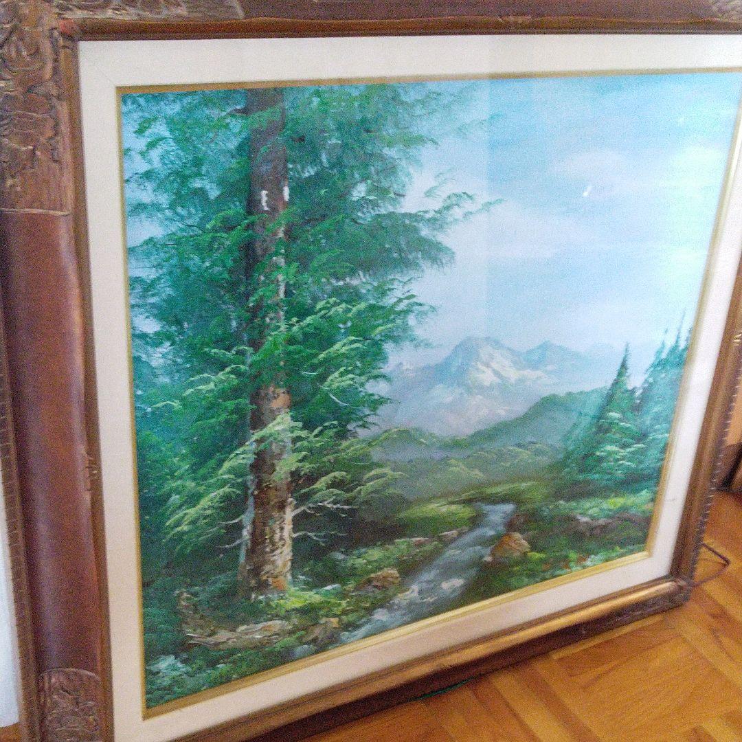 風景画　油絵F10　額付