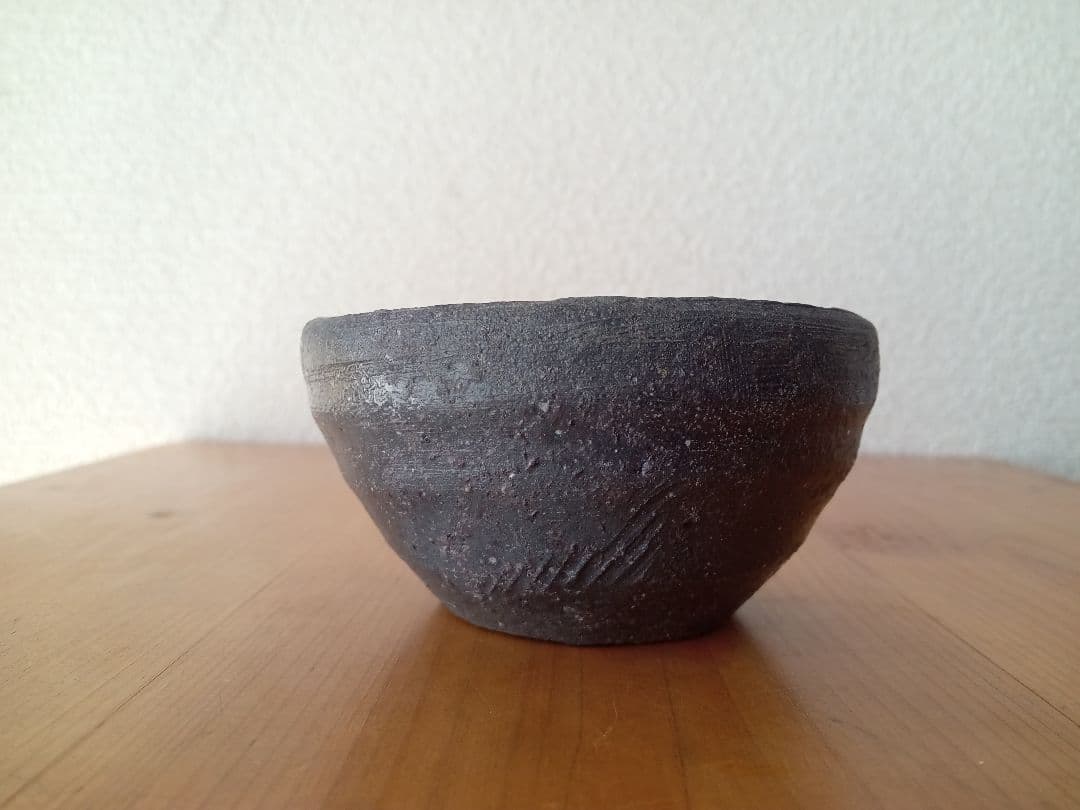 備前焼　和仁栄幸ぐいのみ　金重陶陽　共箱　栞　共布あり