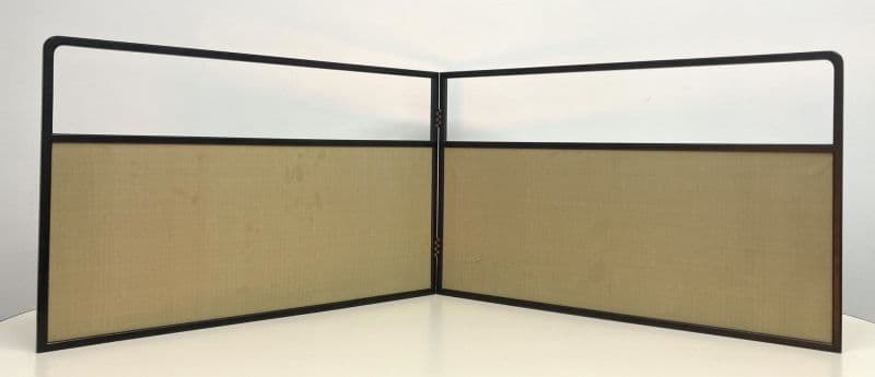 島崎藤村「千曲川旅情のうた」風呂先屏風 両面開き：茶道具