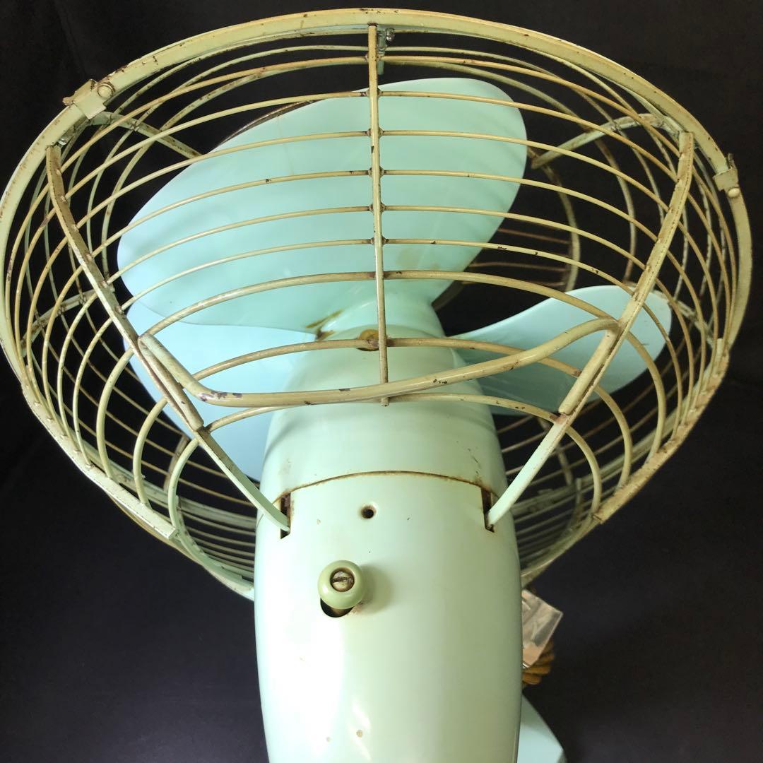 昭和レトロ MITSUBISHI 扇風機　有線リモコン　グリーン