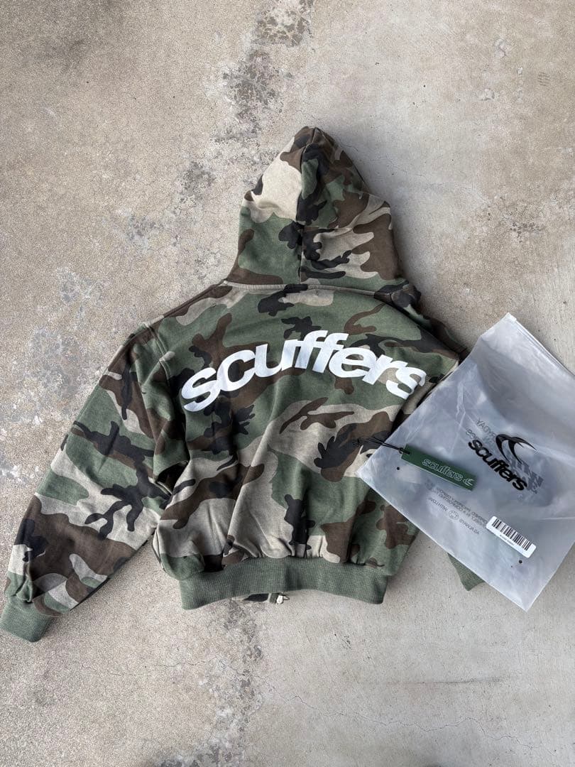 scuffers SCFF Camo Zipper ジップアップパーカ 迷彩 s