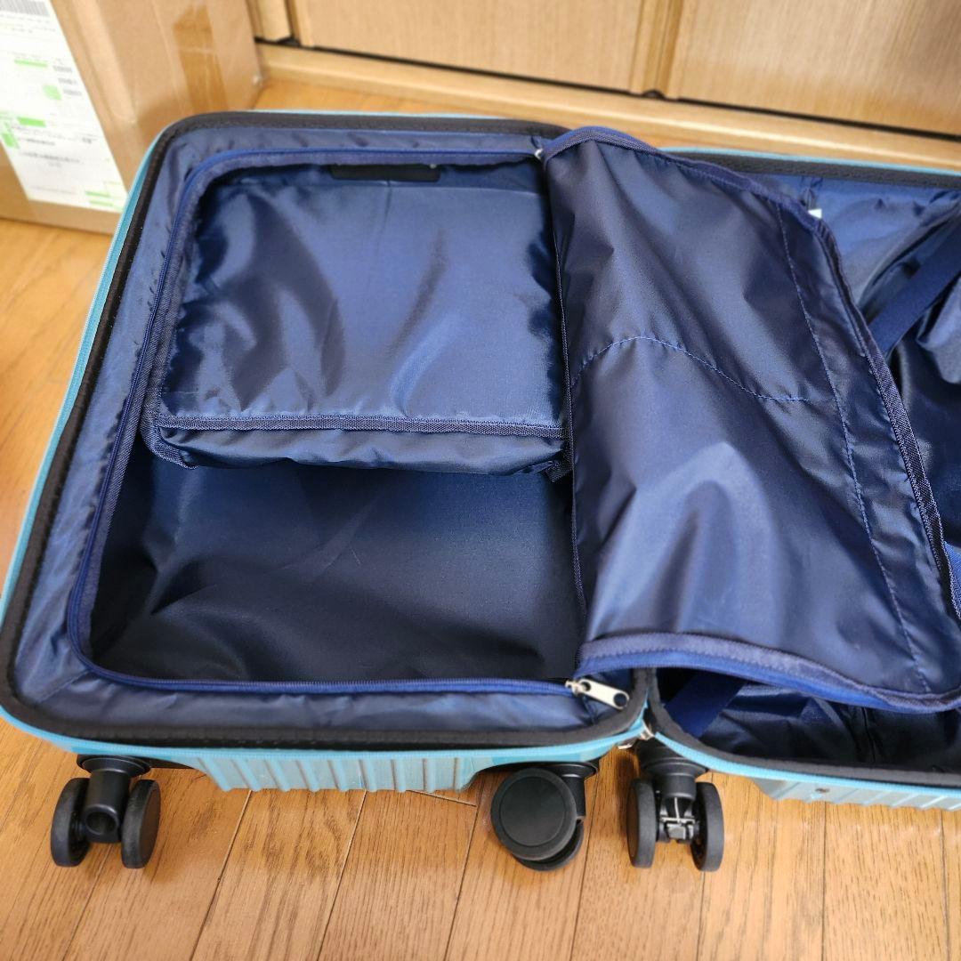 【大人気✨ACE キャリーケース】S 34L ピーコックブルー キャスターロック