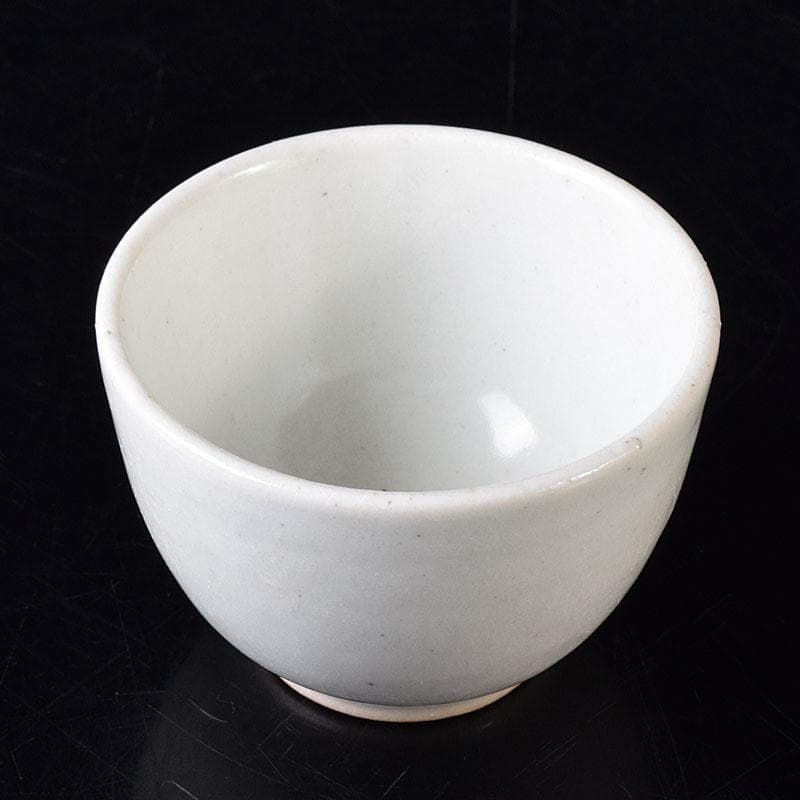 朝鮮美術　李朝　高麗白磁　寿字文酒盃　V　R8315