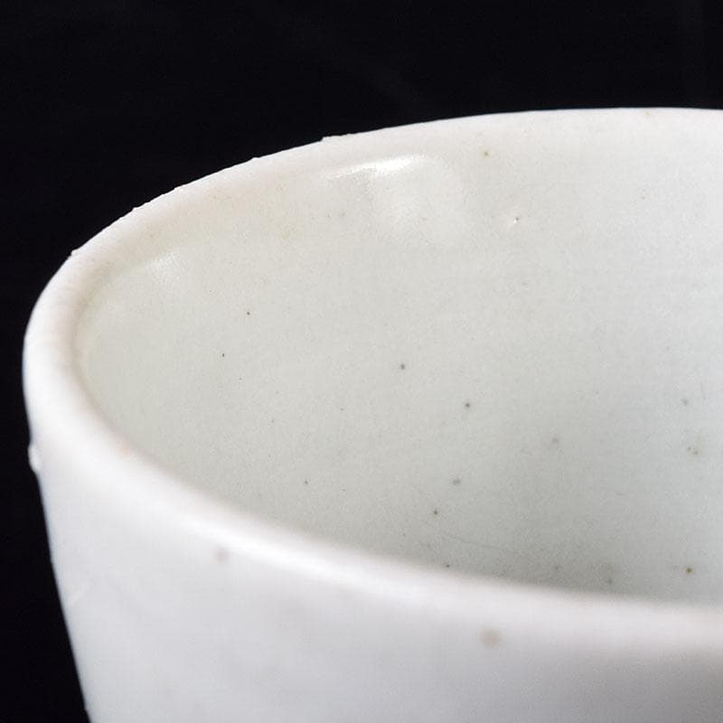 朝鮮美術　李朝　高麗白磁　寿字文酒盃　V　R8315