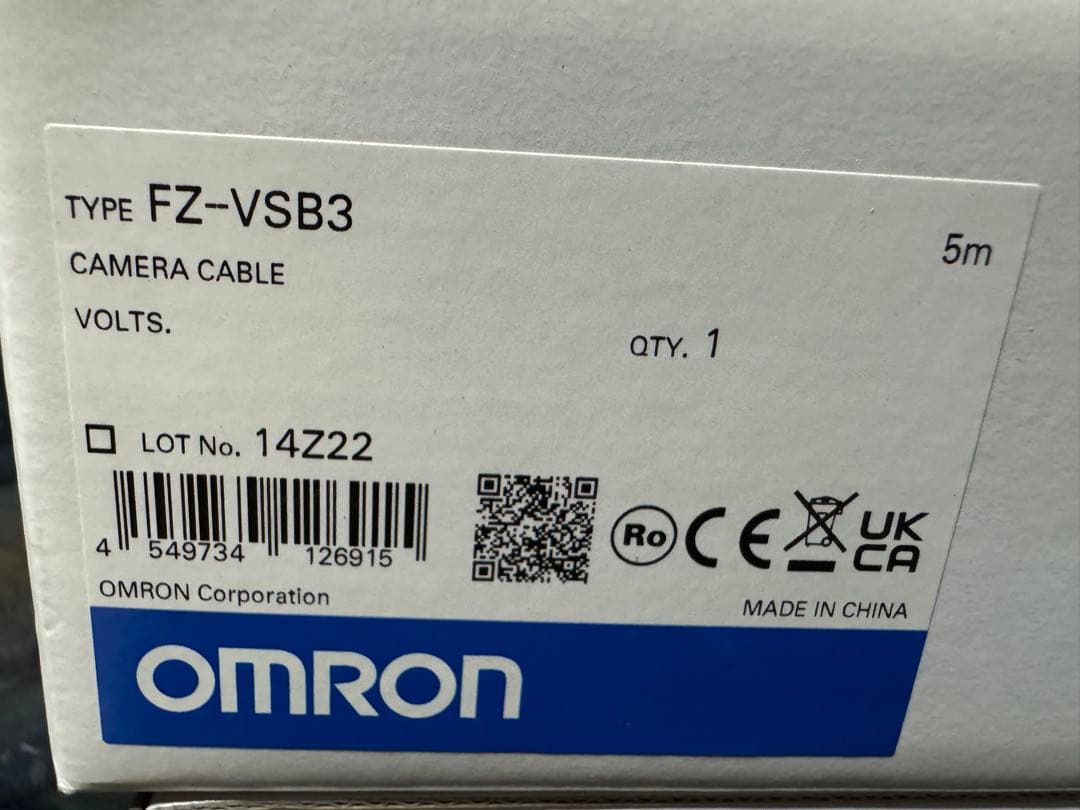 オムロン(omron) 映像ケーブル FZ-VSB3 5M 未使用品