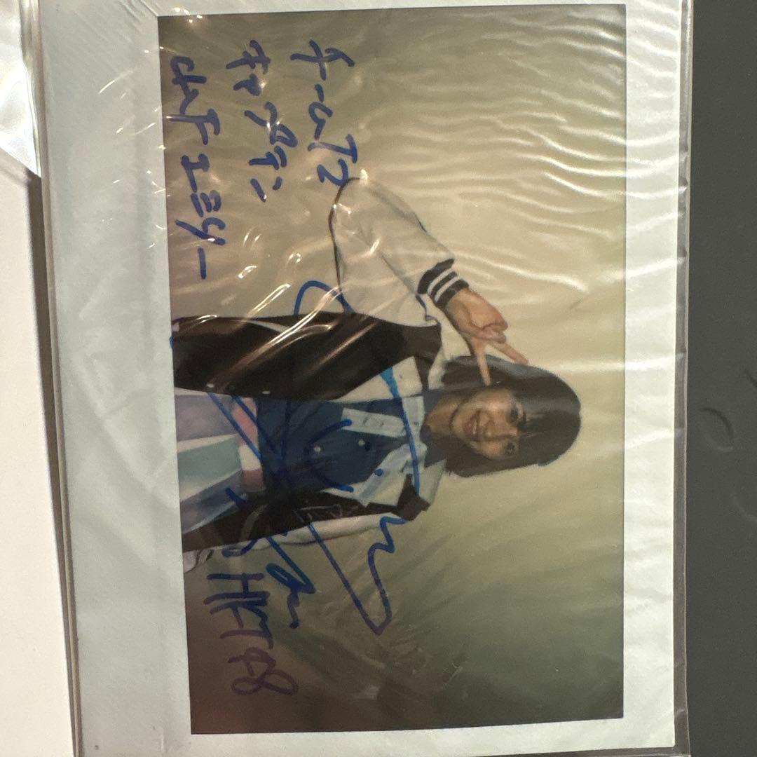 山下エミリー（元HKT48 チームT2 キャプテン）直筆サイン入りチェキ